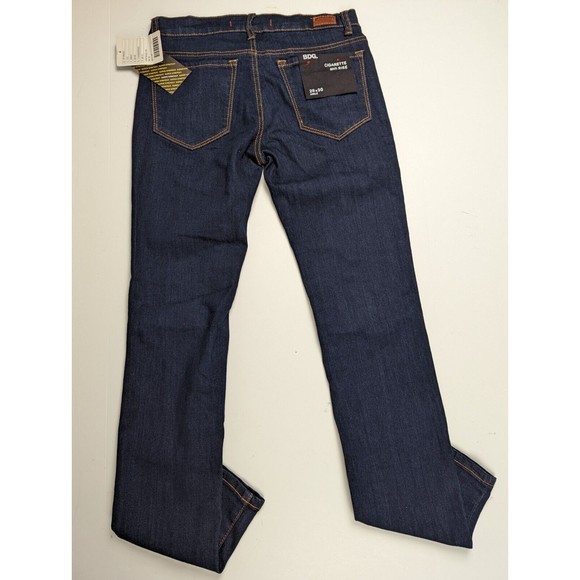 NWT Women Urban Outfitters BDG Jeans Cigarette Mid Rise Ankle Dark Wash sz 28x30 - Picture 2 of 9